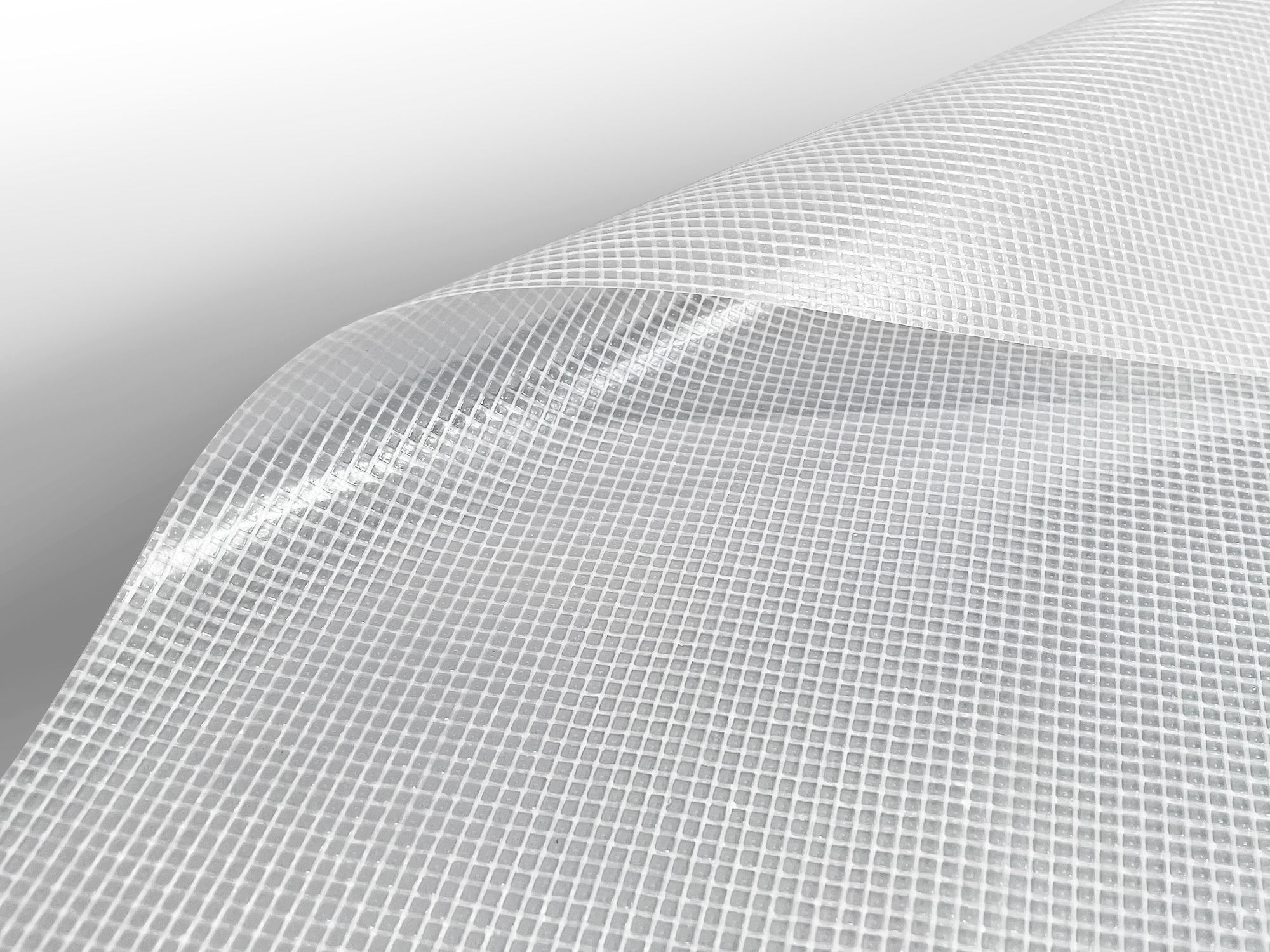 Bâche en PVC (550 g/m²), film PVC – transparent/translucide avec armature en tissu – revêtement haut de gamme - Configurateur