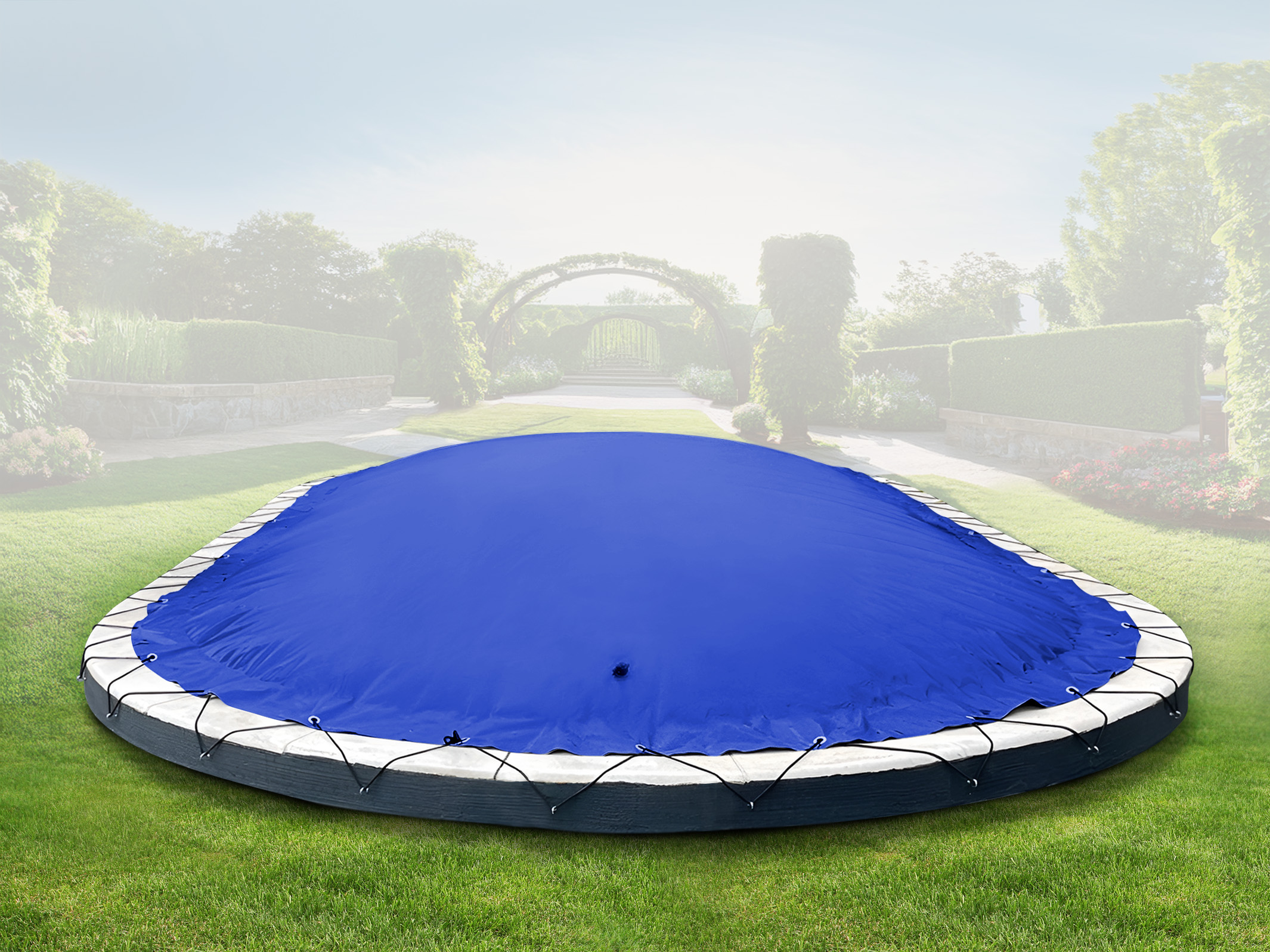 Couverture de piscine gonflable AirDeluxe ovale (dimensions spéciales)