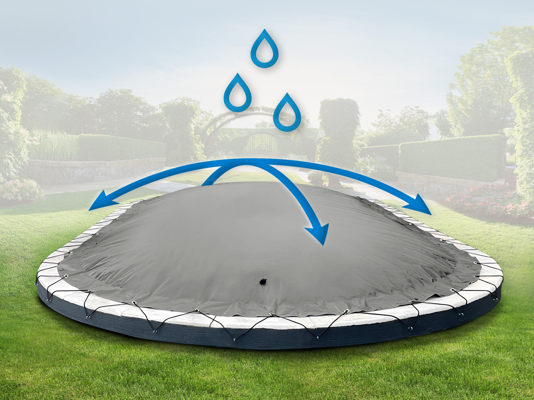 Couverture de piscine gonflable AirDeluxe Ovale