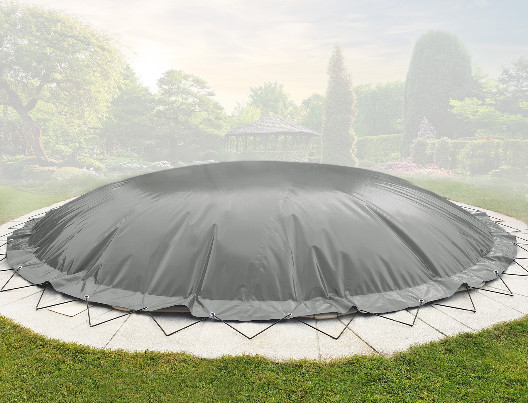 Couverture de piscine gonflable ronde AirDeluxe