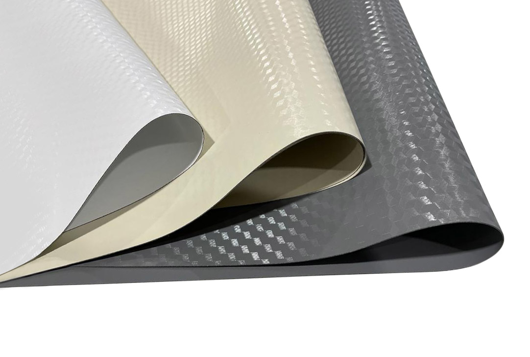 Bâche en PVC (850 g/m²) – gaufrage 3D – revêtement haut de gamme - Configurateur
